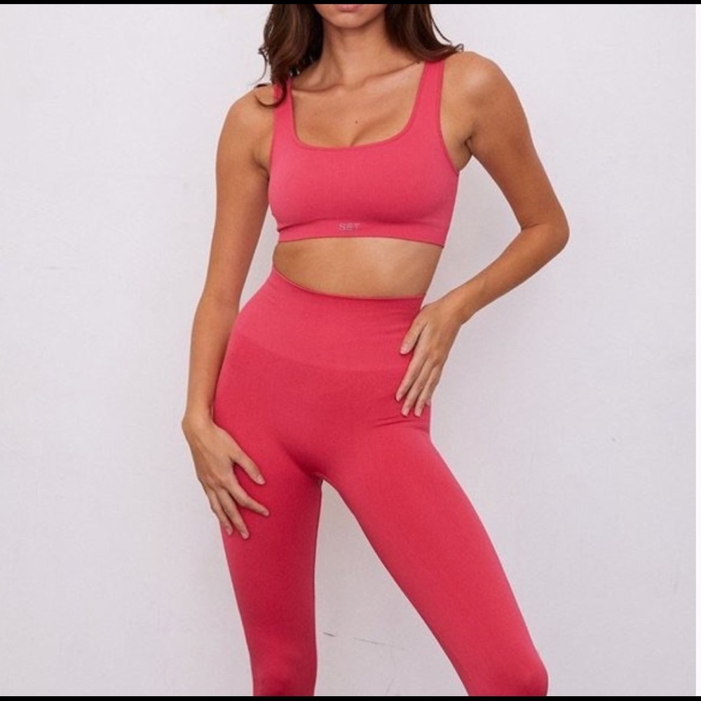 Set Active Pink Sculptflex Leggings
